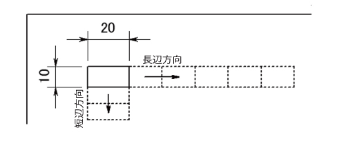 短辺方向の追い抜き