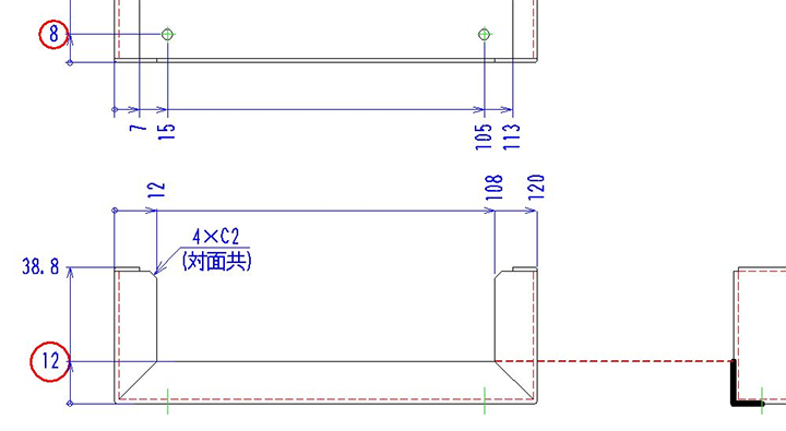 練習問題4 注10. の展開長計算