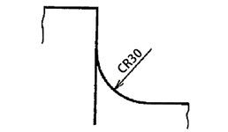 コントロール半径の記号CR