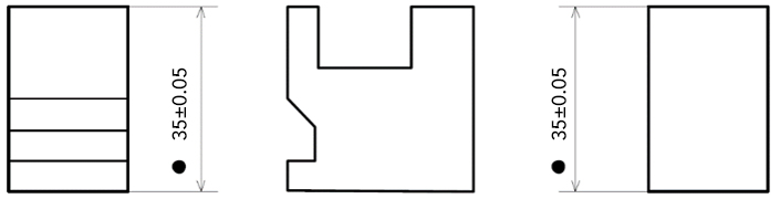 重複寸法の図