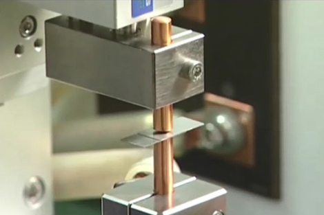 一般的な2枚重ねのスポット溶接