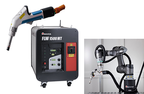 ハンディファイバーレーザ溶接機+協働ロボットシステム「FLW-1500MT(S)+CR-700W」